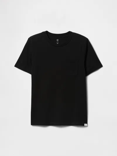 Gap Kids Pocket T-shirt In Black