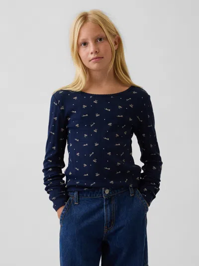 Gap Kids Pointelle T-shirt In Multi