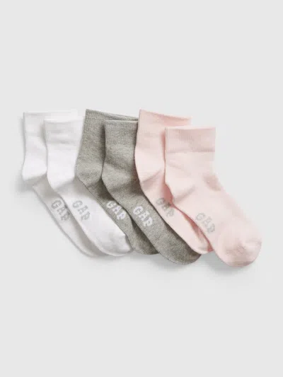 Gap Kids Quarter Crew Socks (3-pack) In Multi