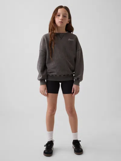 Gap Kids Quick-dry Bike Shorts In Black