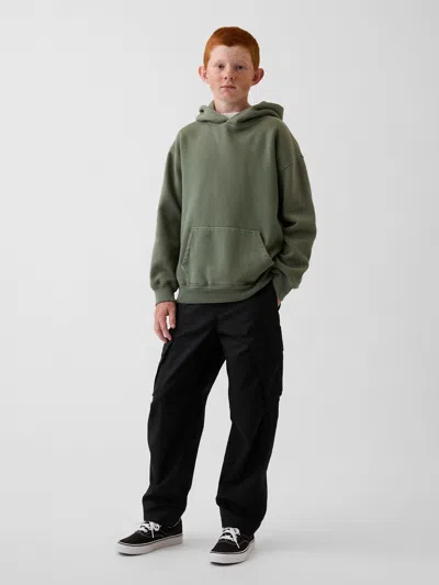 Gap Kids Quick-dry Easy Cargo Pants In Black