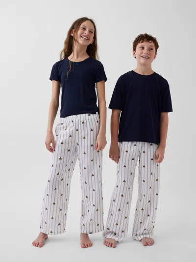 Gap Kids Recycled Flannel Pj Pants In Brannan Stripe