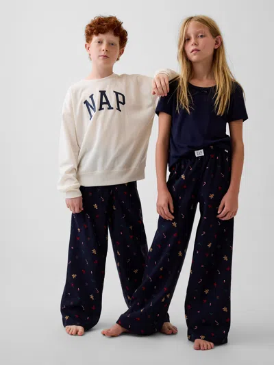 Gap Kids Recycled Flannel Pj Pants In Multi