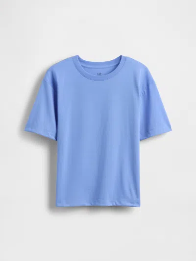 Gap Kids Recycled Oversized Pj T-shirt In Shirting Blue