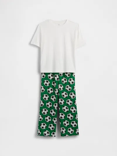 Gap Kids Recycled Pj Set In Off White