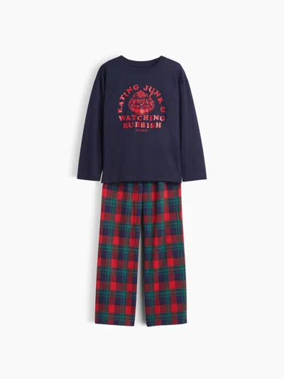Gap Kids Recycled Pj Set In Red Plaid