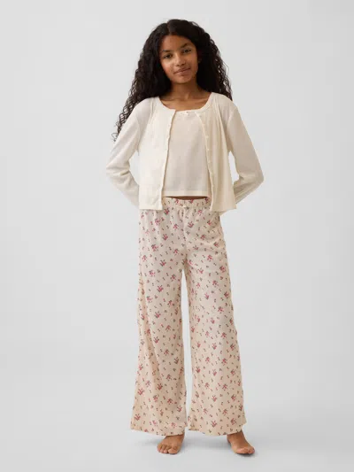 Gap Kids Recycled Pointelle Pj Pants In Ditsy Floral