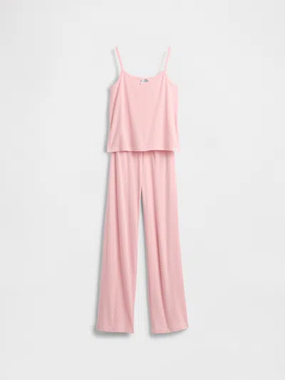 Gap Kids Recycled Pointelle Pj Set In Pink