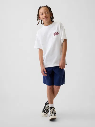 Gap Kids Relaxed Easy Bermuda Shorts In Dark Night