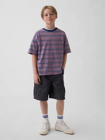 Gap Kids Relaxed Easy Cargo Shorts In Cast Iron