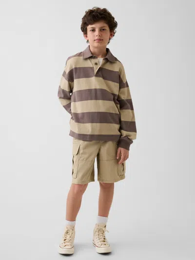 Gap Kids Relaxed Easy Cargo Shorts In Khaki