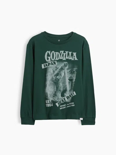Gap Kids Relaxed Graphic T-shirt In Deep Hunter