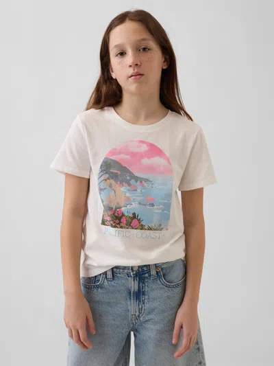 Gap Kids Relaxed Graphic T-shirt In Off White