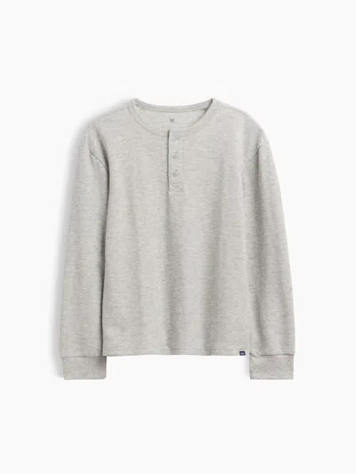 Gap Kids Relaxed Henley T-shirt In Gray