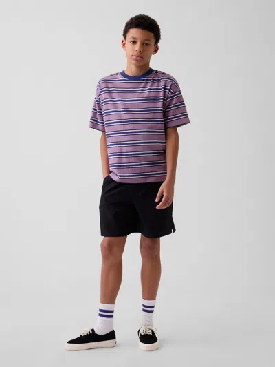 Gap Kids Relaxed Quick-dry Shorts In Black
