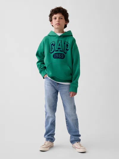 Gap Kids Relaxed Straight Jeans In Medium Wash
