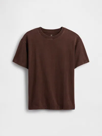 Gap Kids Relaxed T-shirt In Dark Brown