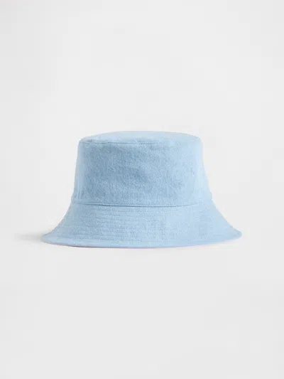 Gap Kids Reversible Denim Bucket Hat In Blue