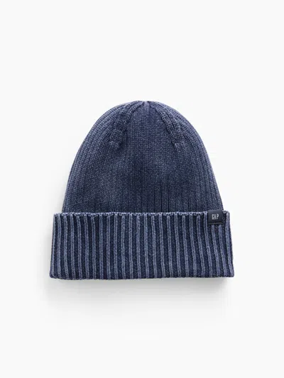 Gap Kids Rib Knit Beanie In Dark Night