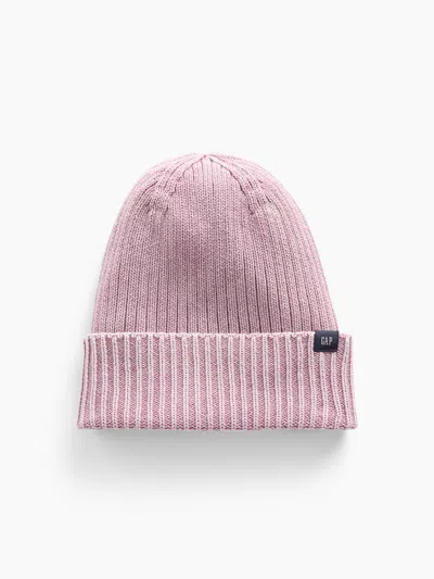 Gap Kids Rib Knit Beanie In Wispy Mauve