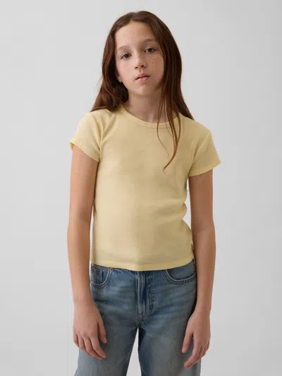Gap Kids Rib T-shirt In Maize Yellow