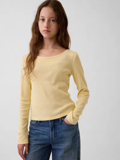 Gap Kids Rib T-shirt In Maize Yellow