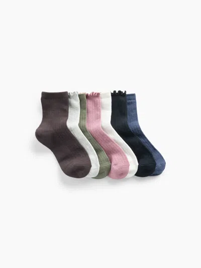 Gap Kids Ruffle Crew Socks (7-pack) In Multi