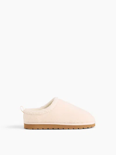 Gap Kids Sherpa Slippers In Oyster