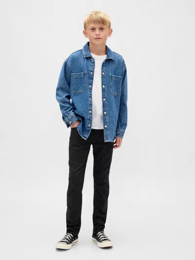 Gap Kids Slim City Jeans In Black Wash