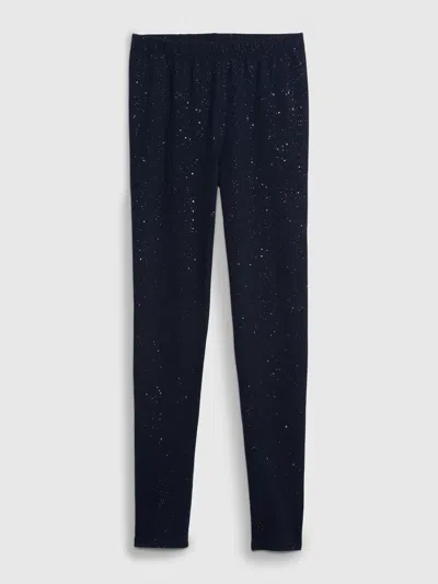 Gap Kids Sparkle Leggings In Galaxy Blue