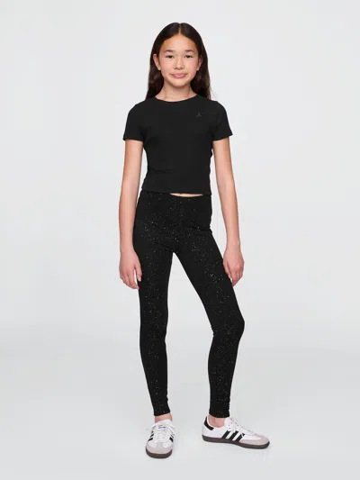 Gap Kids Sparkle Leggings In New True Black