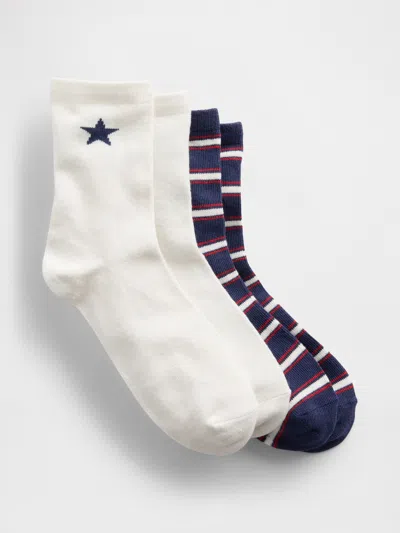 Gap Kids Star Crew Socks (2-pack) In Multi