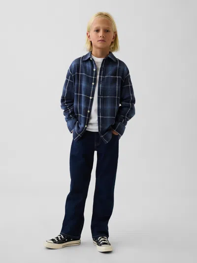 Gap Kids Straight Jeans In Dark Wash