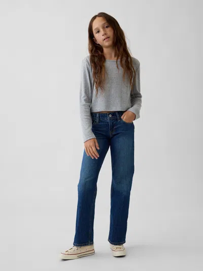 Gap Kids Straight Jeans In Dark Wash