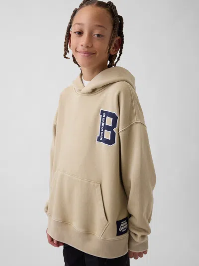 Gap Kids Super Mario Vintagesoft Relaxed Hoodie In Iconic Khaki