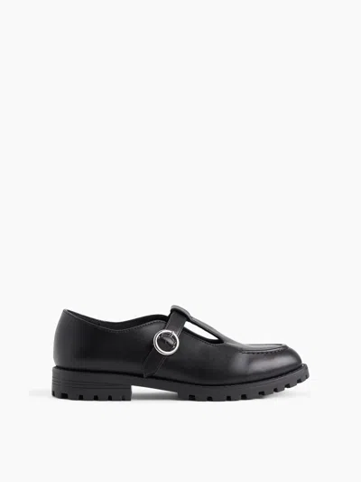 Gap Kids T-strap Loafers In Black