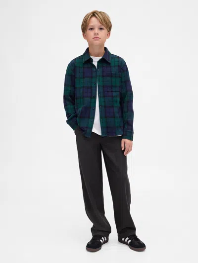Gap Kids Twill Easy Pants In Charcoal