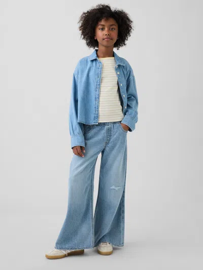 Gap Kids Ultrasoft Low Rise Baggy Jeans In Medium Wash