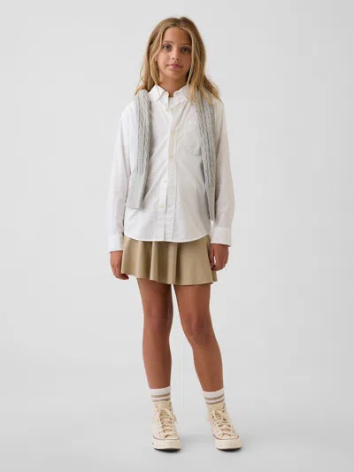 Gap Kids Uniform Easy Skort In Khaki