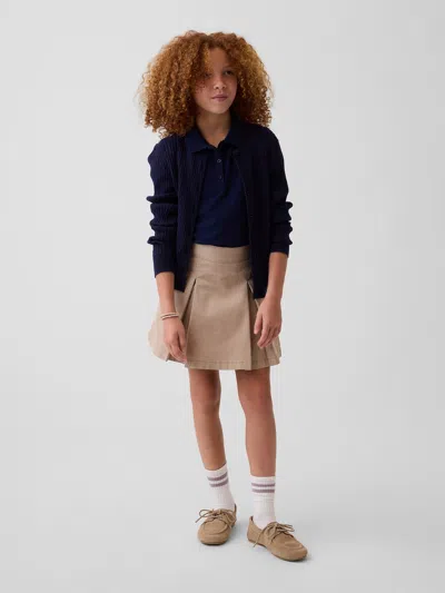 Gap Kids Uniform Pleated Khaki Skort