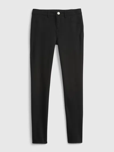 Gap Kids Uniform Ponte Pants In Black