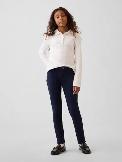 Gap Kids Uniform Ponte Pants In Indigo
