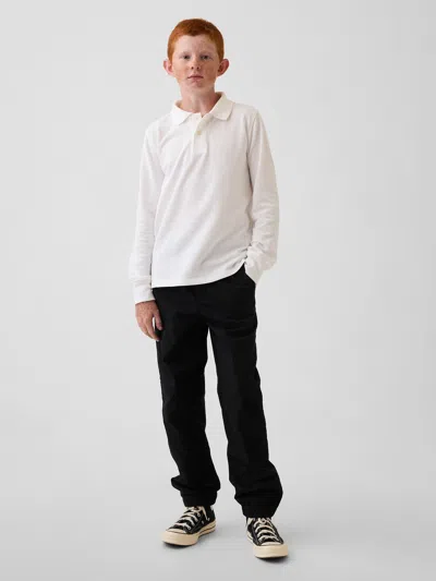 Gap Kids Uniform Relaxed Joggers In Black