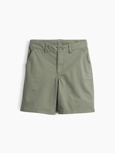 Gap Kids Uniform Stretch Relaxed Khaki Shorts In Green