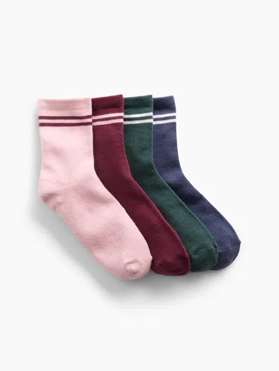 Gap Kids Varisty Stripe Crew Socks (4-pack) In Multi