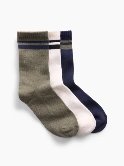 Gap Kids Varsity Crew Socks (3-pack) In Multi