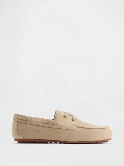 Gap Kids Vegan Suede Loafers In Iconic Khaki