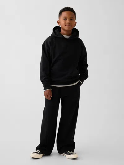 Gap Kids Vintagesoft Baggy Sweatpants In Black