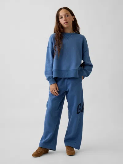 Gap Kids Vintagesoft Relaxed Barrel Sweatpants In Bainbridge Blue