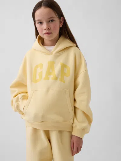Gap Kids Vintagesoft Relaxed Hoodie In Maize Yellow